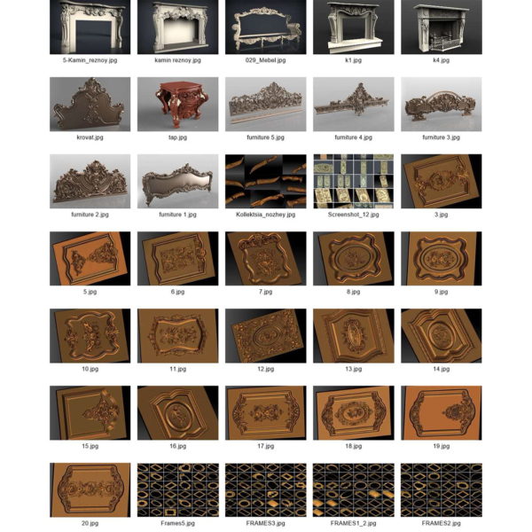 470 3D models Mixes many themes of relief statues and furniture and more 15 GB 2