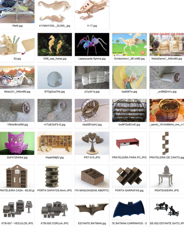 1700 Files 272 Wooden Puzzle Model Kit 1
