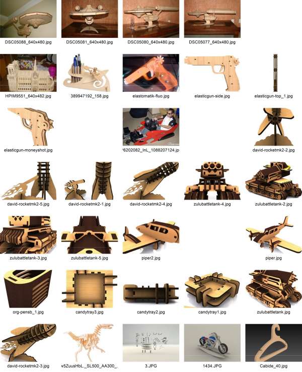 1700 Files 272 Wooden Puzzle Model Kit 10