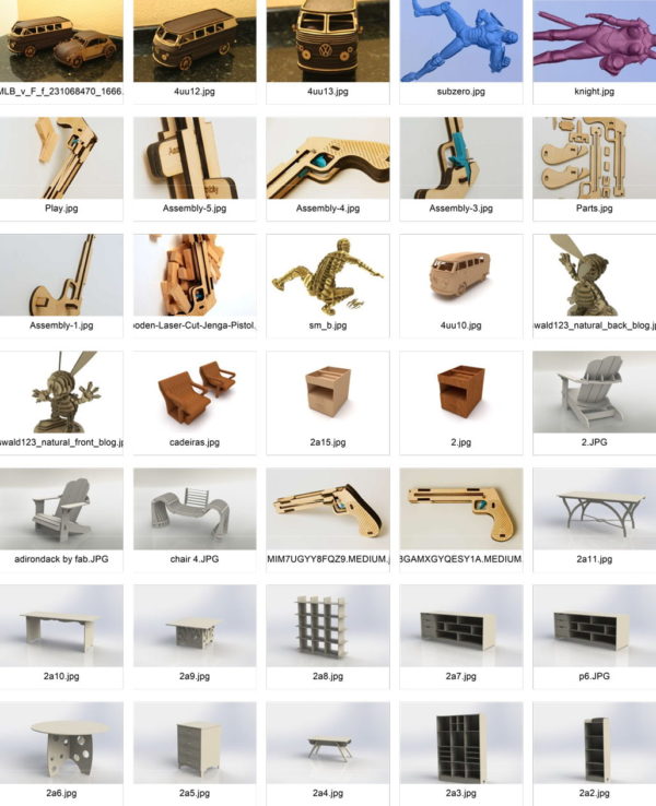 1700 Files 272 Wooden Puzzle Model Kit 6