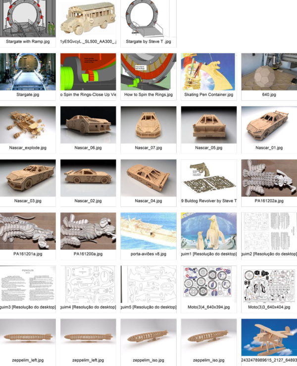 1700 Files 272 Wooden Puzzle Model Kit 8
