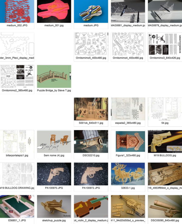 1700 Files 272 Wooden Puzzle Model Kit 9