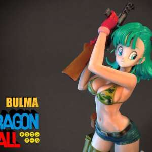 DBZ Bulma V2 Anime 3D Models Print STL OBJ Instant Download