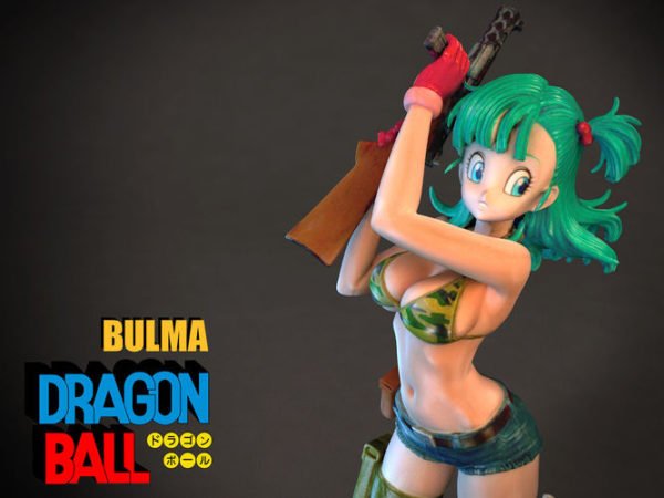 Dragon ball bulma cgtrader Anime 3D Models Print STL OBJ Instant Download