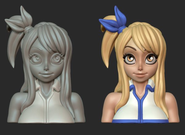 Fairy Tail Anime 3D Models Print STL OBJ Instant Download