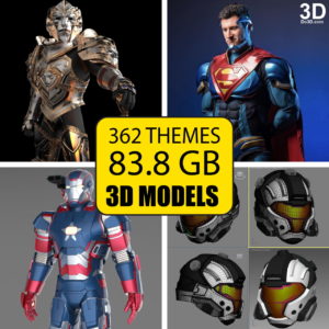 Cosplay 3d models for 3d printer cover