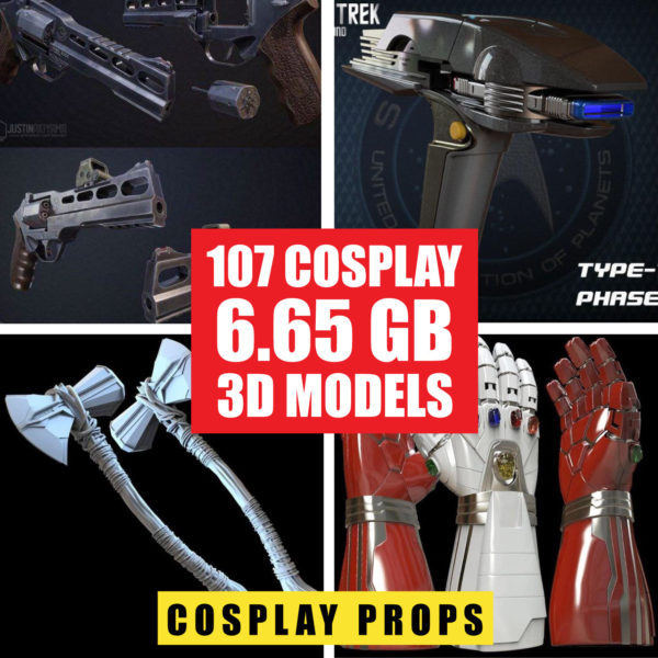 Cover Cosplay Props 3d models print stl and ojb files 001 6