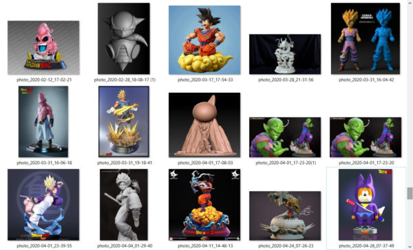 Dragon Ball 3d models print stl and ojb files 15