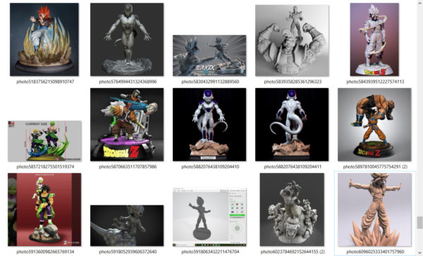 Dragon Ball 3d models print stl and ojb files 17