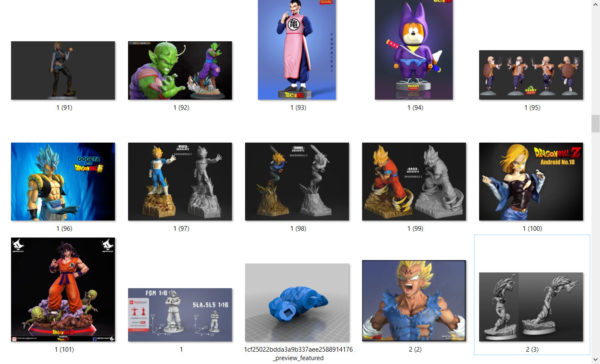 Dragon Ball 3d models print stl and ojb files 6
