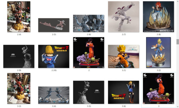 Dragon Ball 3d models print stl and ojb files 7