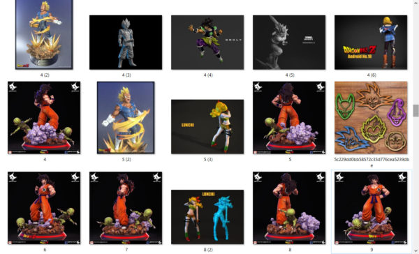 Dragon Ball 3d models print stl and ojb files 8