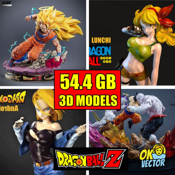 Dragon Ball 3d models print stl and ojb files COVER