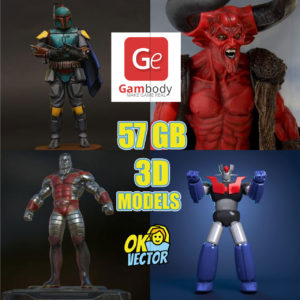 Gambody 3d models print stl and ojb cover