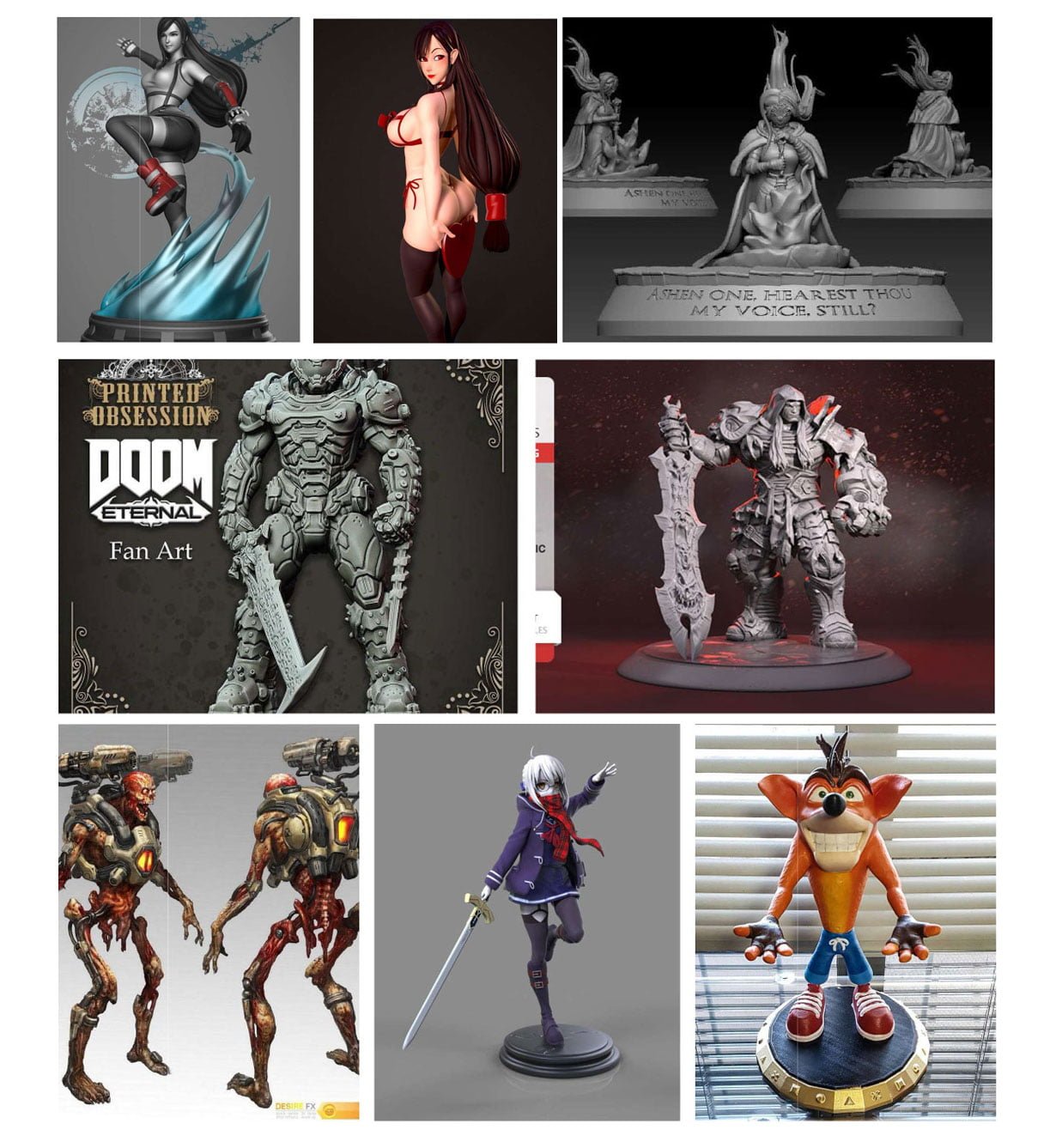 game-characters-3d-models-print-big-pack