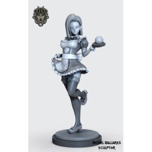 Android 18 Sexy Maid Anime 3D Models Print STL OBJ Instant Download